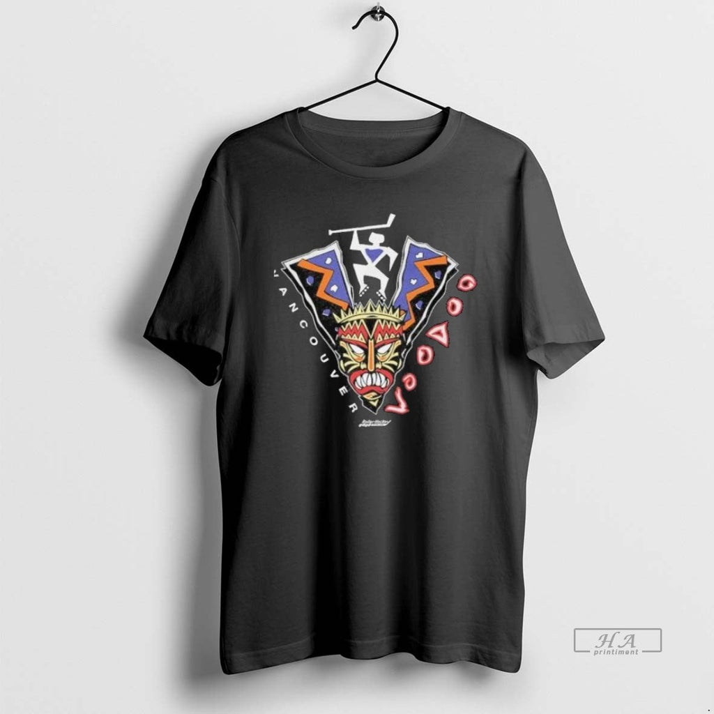 Official Trendy Vancouver Voodoo Roller Hockey 1993 - Adult & Kids T-Shirts, Sweatshirts & Hoodies apparel design preview 1