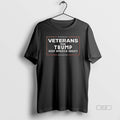 Official Trendy Veterans For Trump Keep America - Adult & Kids T-Shirts, Sweatshirts & Hoodies apparel design preview 1