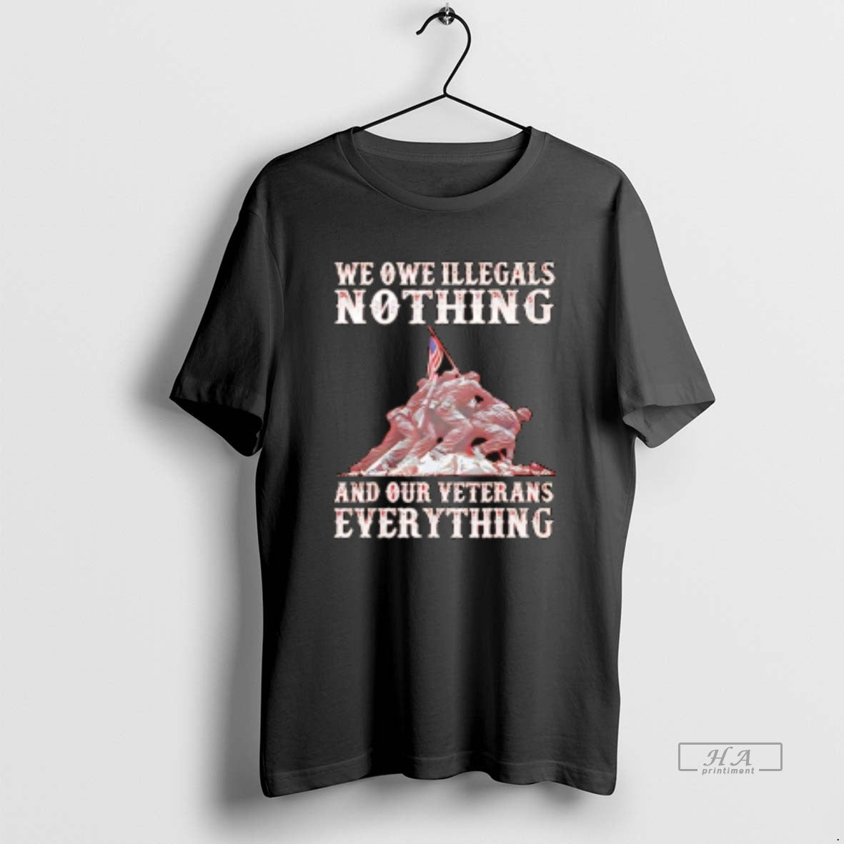 Official Trendy We Owe Illegals Nothing And Our - Adult & Kids T-Shirts, Sweatshirts & Hoodies apparel design preview 1