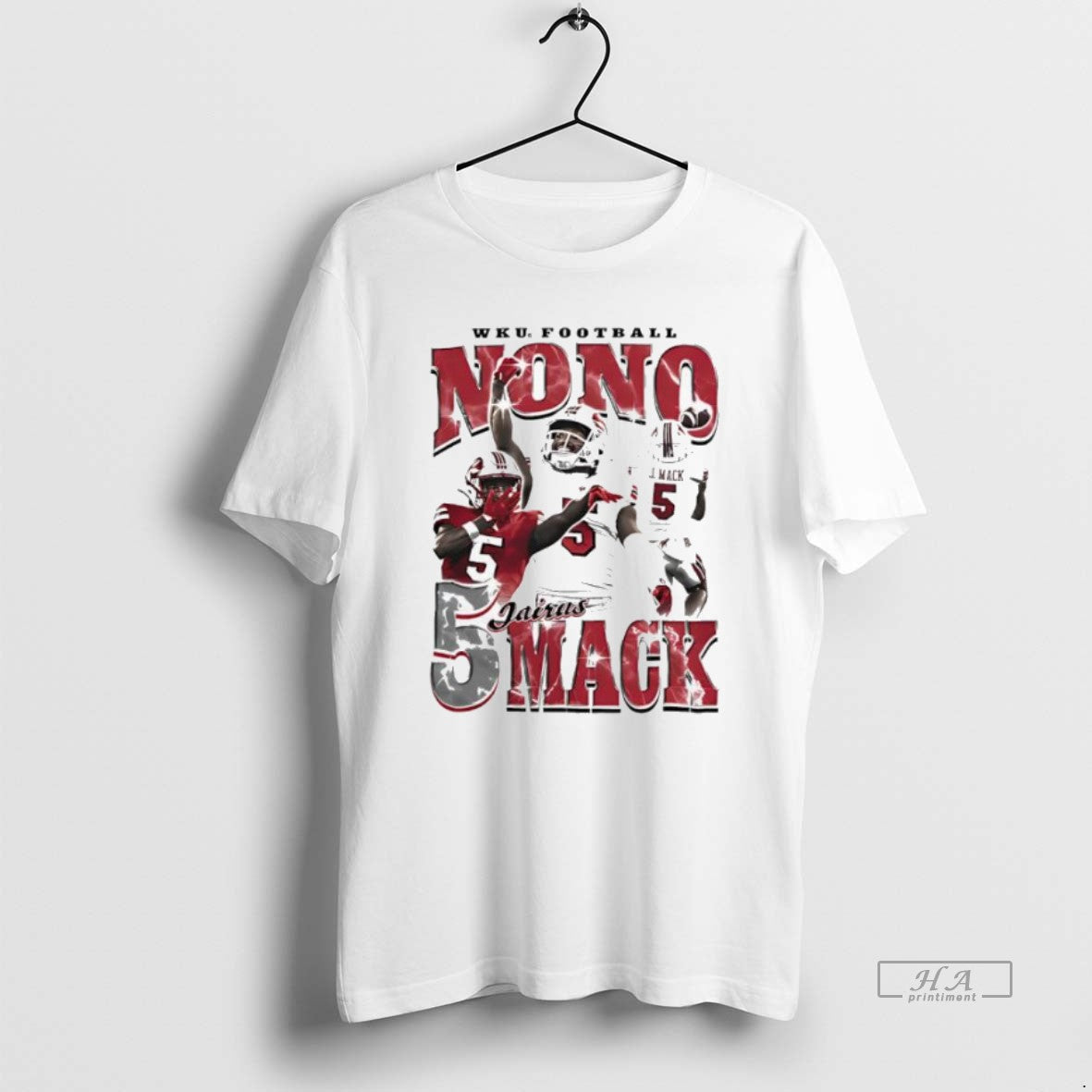 Official Trendy Western Kentucky Football Nono Jairus - Adult & Kids T-Shirts, Sweatshirts & Hoodies apparel design preview 1