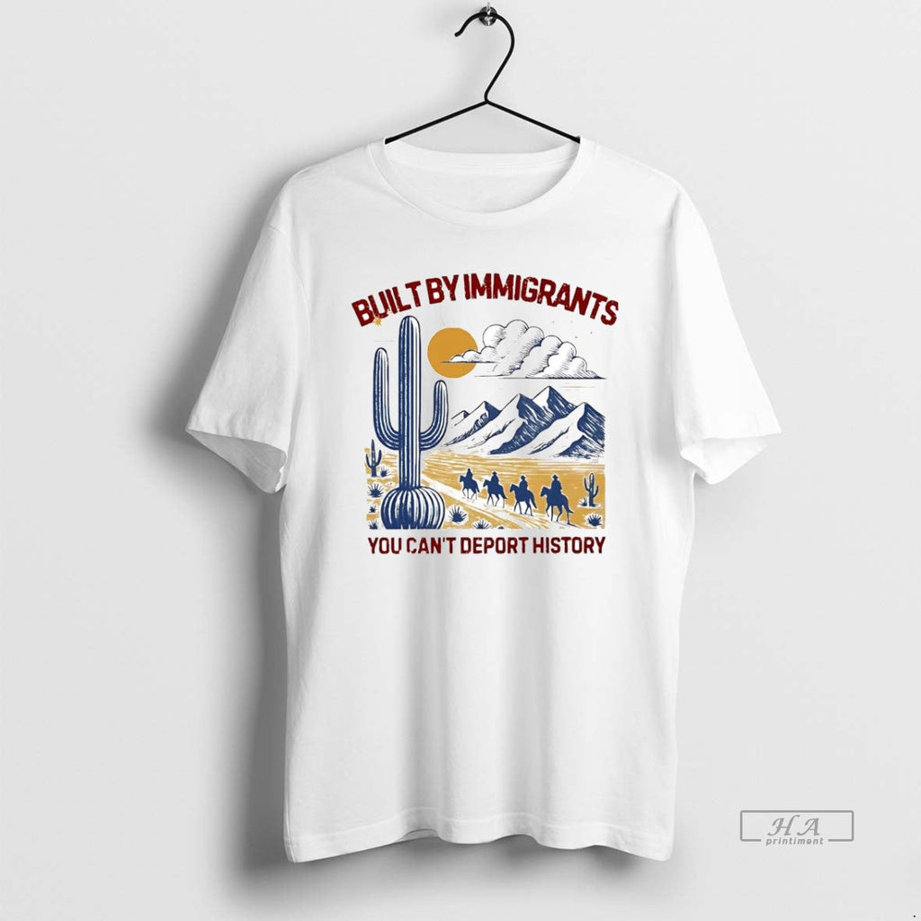 Official Trendy Western Desert Built By Immigrants - Adult & Kids T-Shirts, Sweatshirts & Hoodies apparel design preview 1