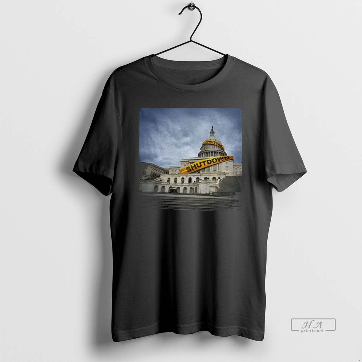 Official Trendy White House Government Shutdown Funny - Adult & Kids T-Shirts, Sweatshirts & Hoodies apparel design preview 1
