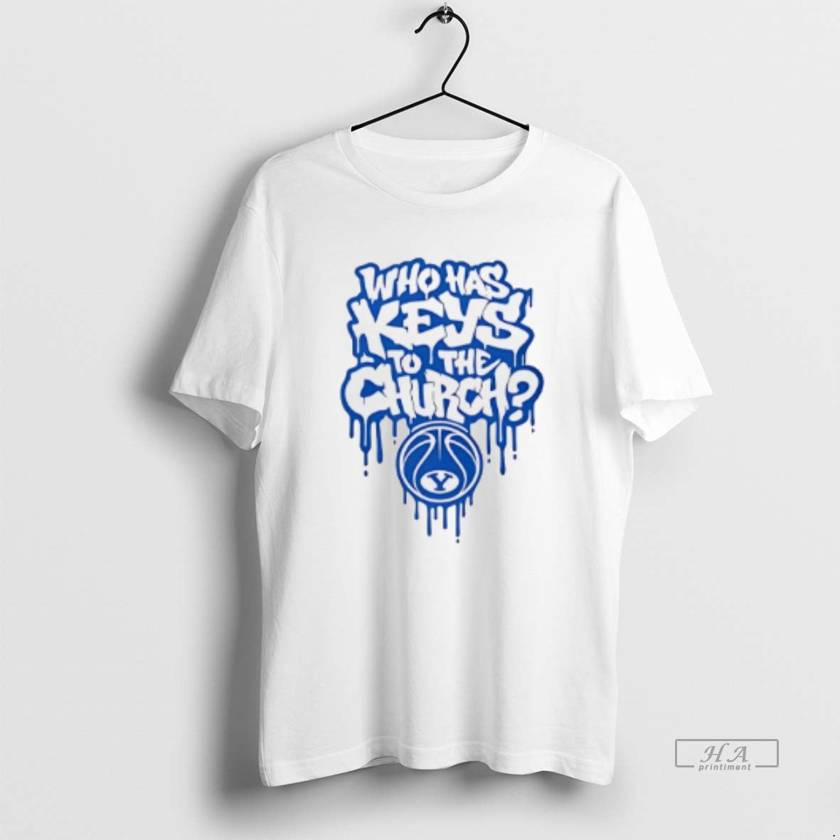 Official Trendy Who Has The Keys To Church Byu - Adult & Kids T-Shirts, Sweatshirts & Hoodies apparel design preview 1