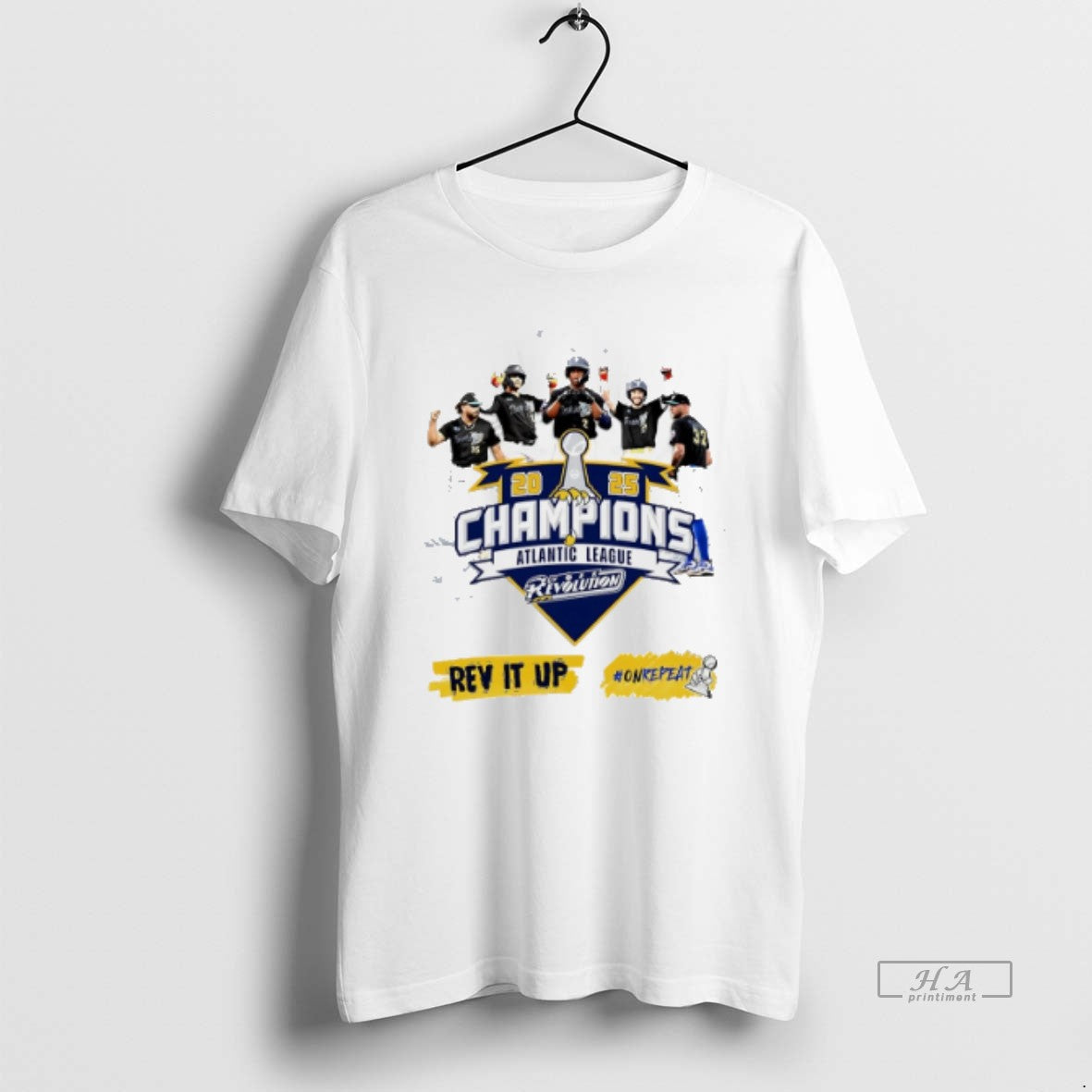 Official Trendy York Revolution 2025 Atlantic League - Adult & Kids T-Shirts, Sweatshirts & Hoodies apparel design preview 1