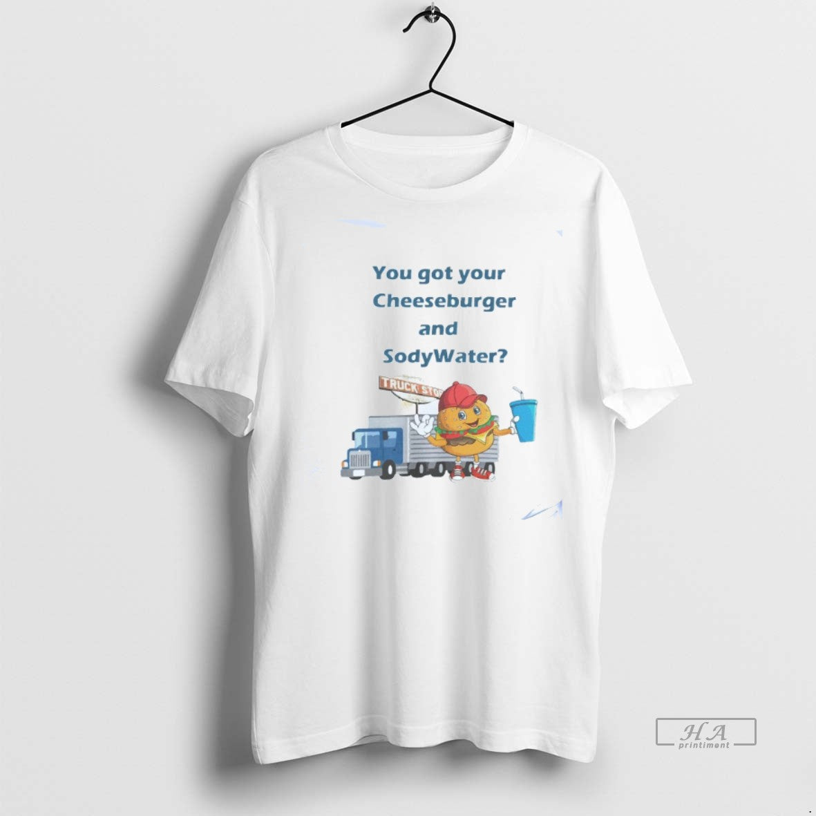 Official Trendy You Got Your Cheeseburger And Soda - Adult & Kids T-Shirts, Sweatshirts & Hoodies apparel design preview 1