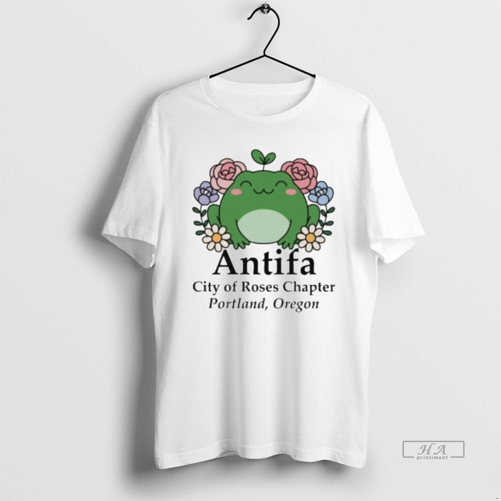 Official Trendy Antifa Frog Protest Portland City Of - Adult & Kids T-Shirts, Sweatshirts & Hoodies apparel design preview 1
