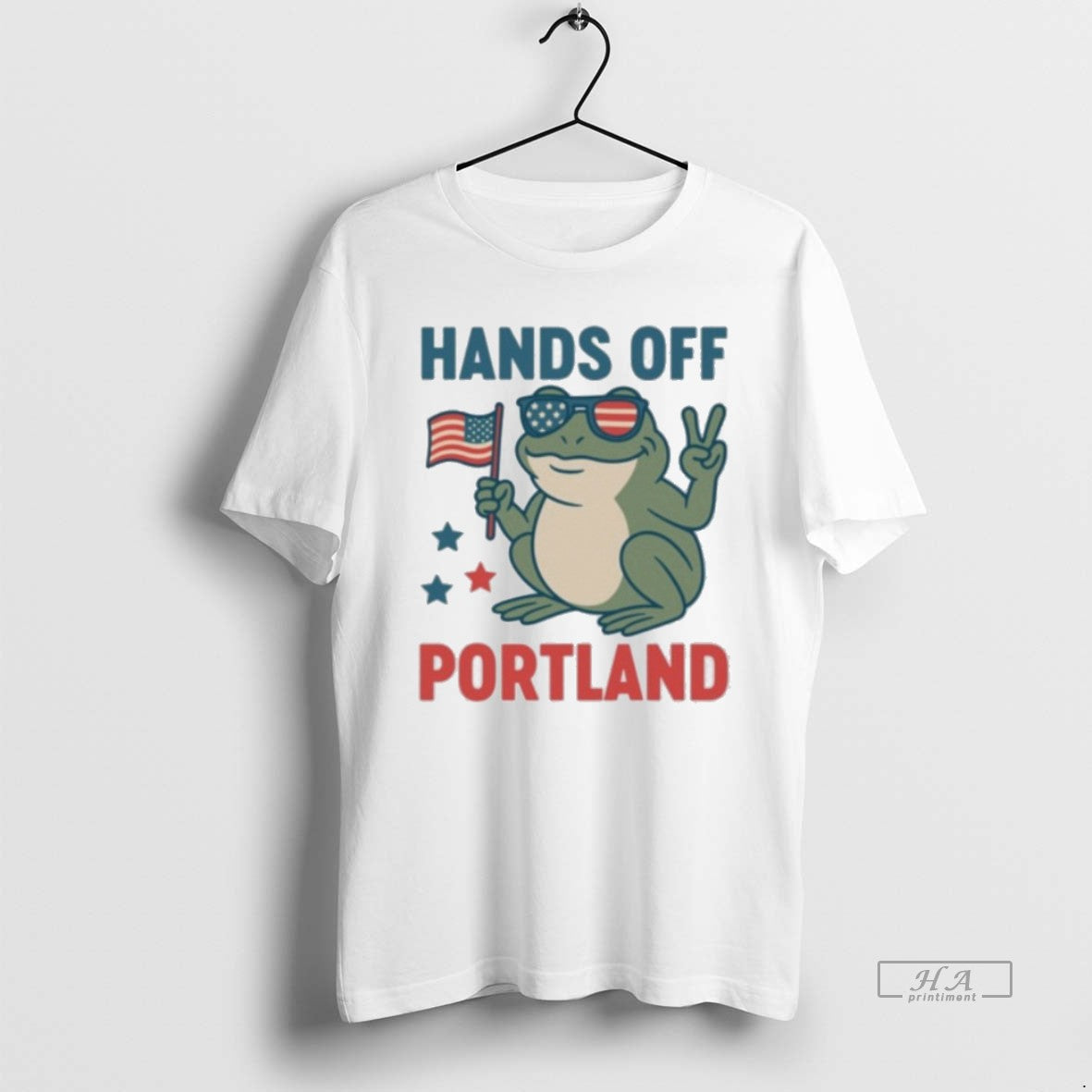 Official Trendy Hands Off Portland Frog Protest - Adult & Kids T-Shirts, Sweatshirts & Hoodies apparel design preview 1
