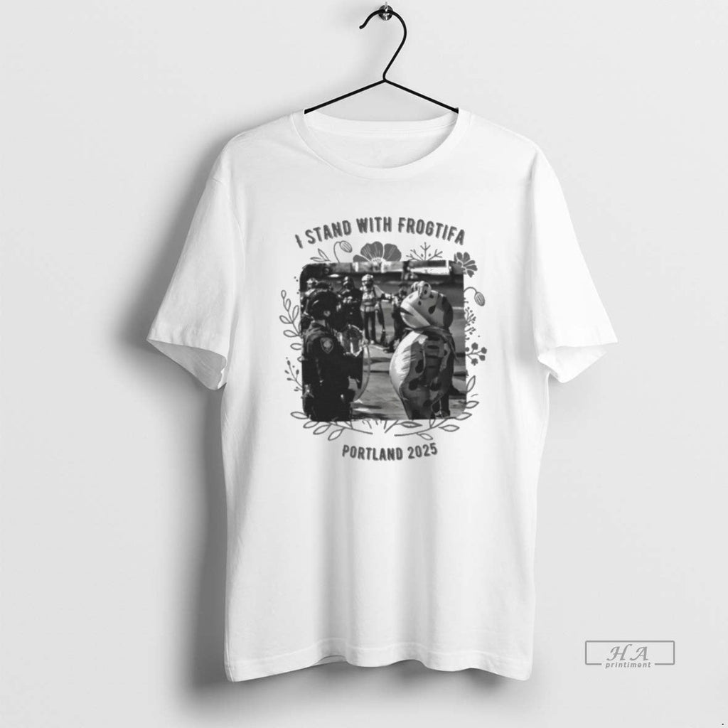 Official Trendy I Stand With Frogtifa Portland Frog - Adult & Kids T-Shirts, Sweatshirts & Hoodies apparel design preview 1