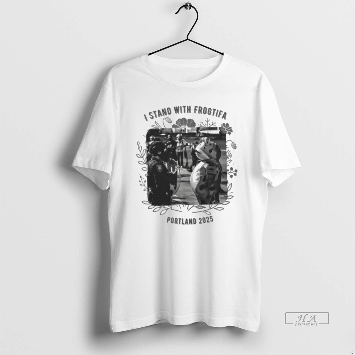 Official Trendy I Stand With Frogtifa Portland Frog - Adult & Kids T-Shirts, Sweatshirts & Hoodies apparel design preview 1