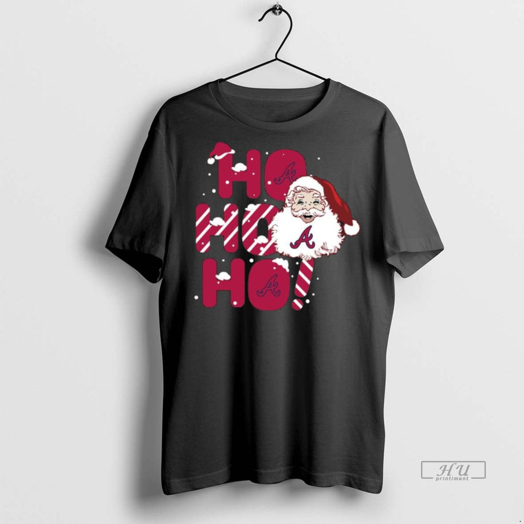 Officials 2025 Atlanta Braves Christmas Santa Ho - Adult & Kids T-Shirts, Sweatshirts & Hoodies apparel design preview 1