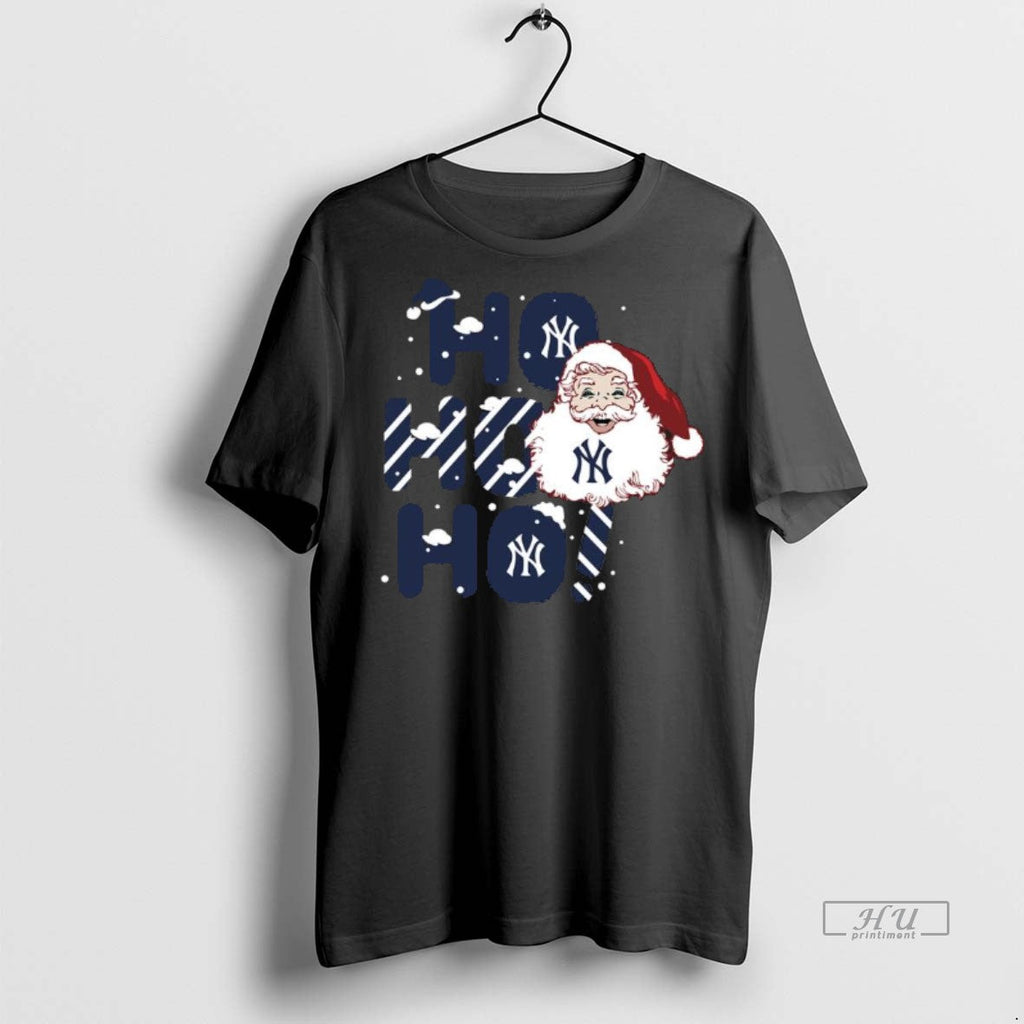 Officials 2025 New York Yankees Christmas Santa Ho - Adult & Kids T-Shirts, Sweatshirts & Hoodies apparel design preview 1