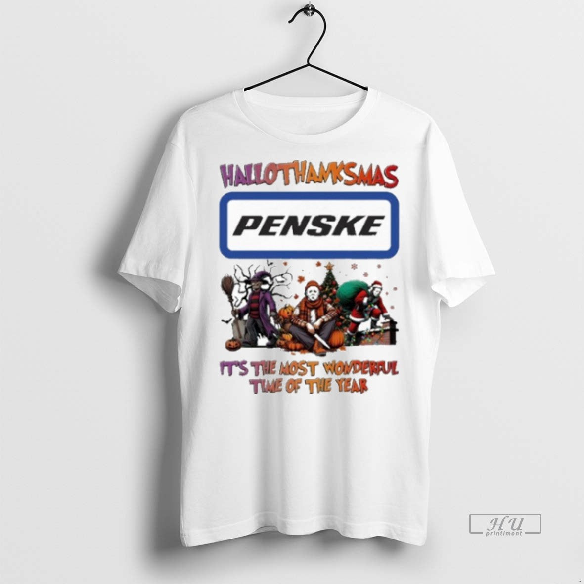 Officials 2025 Penske Logo Hallothanksmas Horror Film - Adult & Kids T-Shirts, Sweatshirts & Hoodies apparel design preview 1