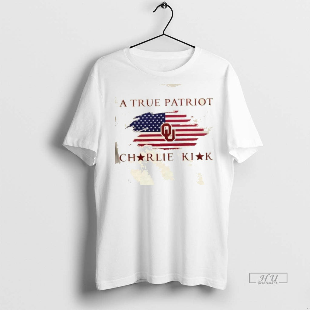 Officials A True Patriot Charlie Kirk X University Of - Adult & Kids T-Shirts, Sweatshirts & Hoodies apparel design preview 1