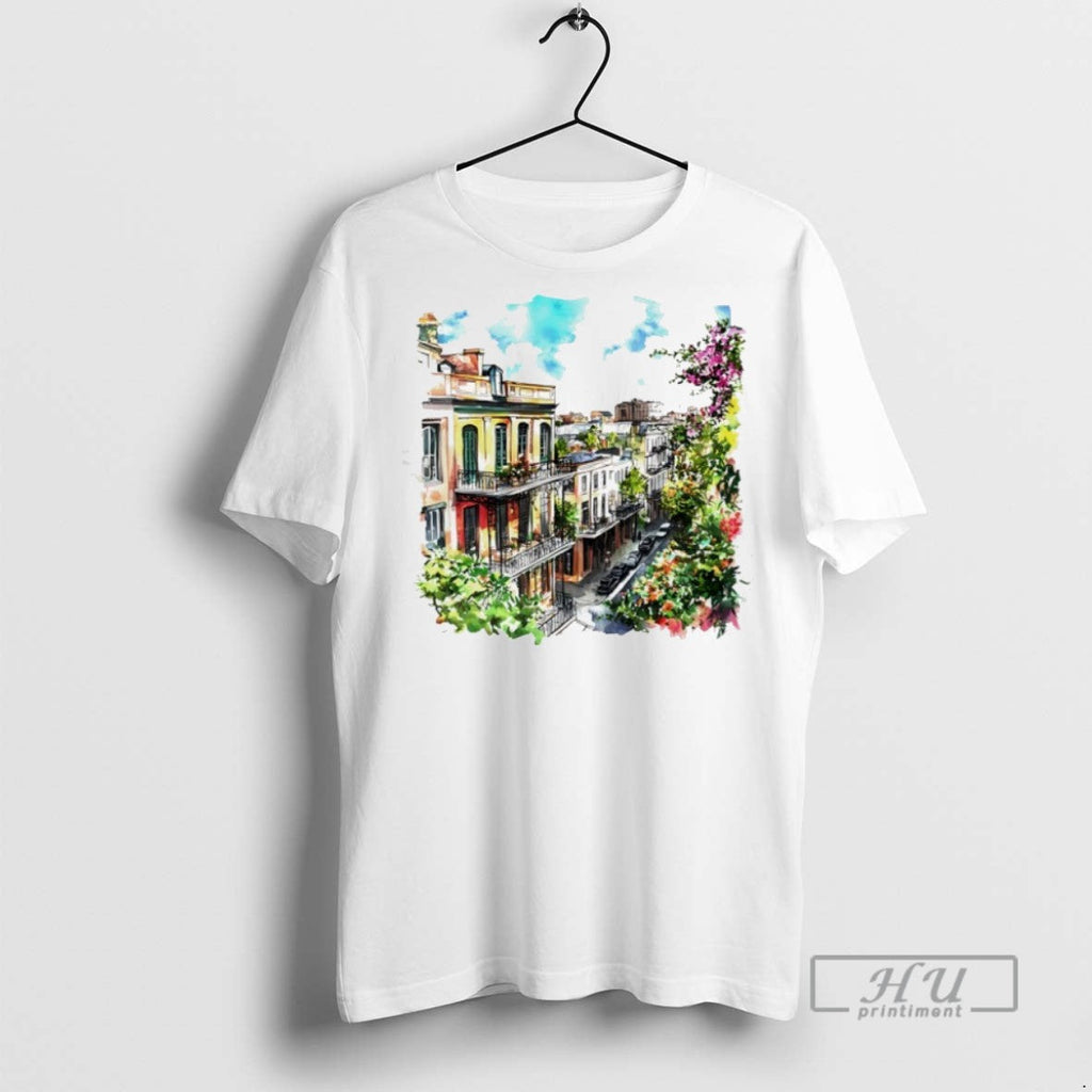 Officials A Colorful Street View Of New Orleans - Adult & Kids T-Shirts, Sweatshirts & Hoodies apparel design preview 1
