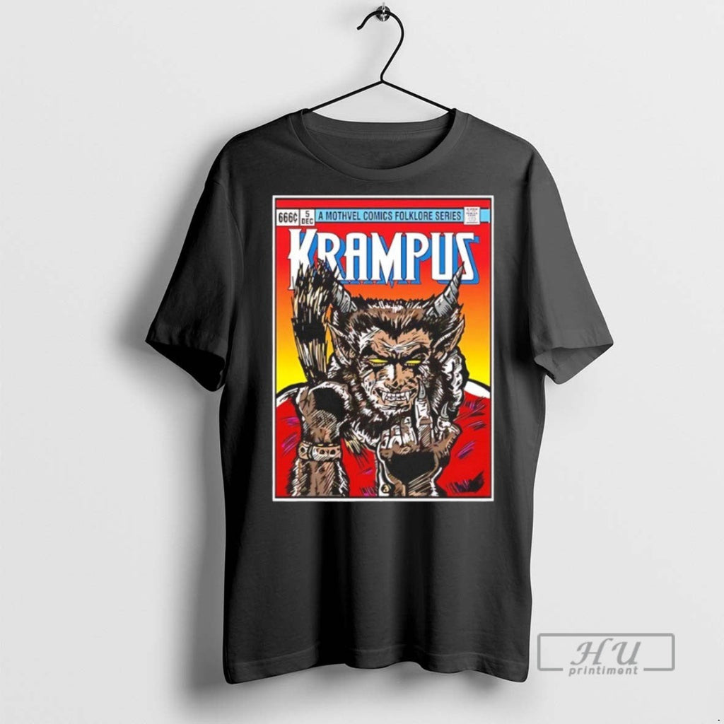 Officials A Mothvel Comics Folklore Series Krampus - Adult & Kids T-Shirts, Sweatshirts & Hoodies apparel design preview 1