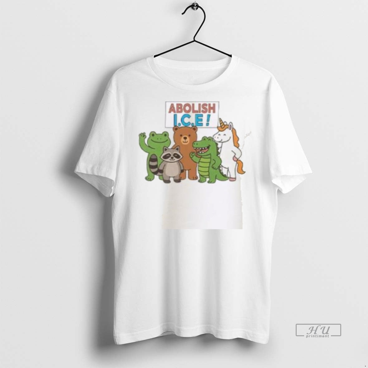 Officials Abolish Ice Frog Unicorn Raccoon Bear - Adult & Kids T-Shirts, Sweatshirts & Hoodies apparel design preview 1