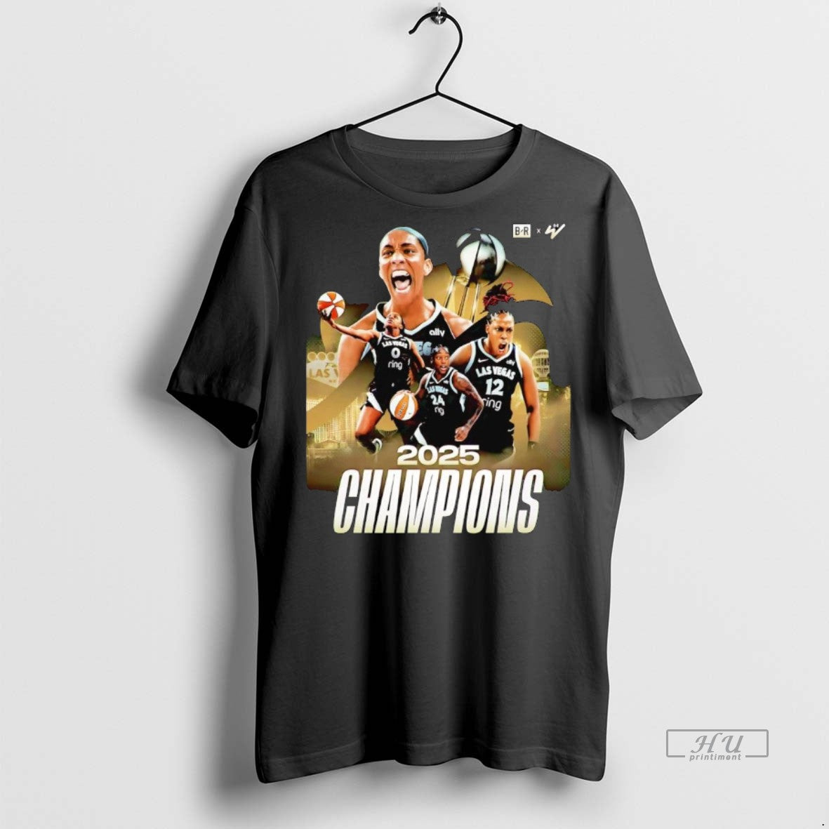 Officials Aja Wilson 2025 Champions Sweater - Adult & Kids T-Shirts, Sweatshirts & Hoodies apparel design preview 1
