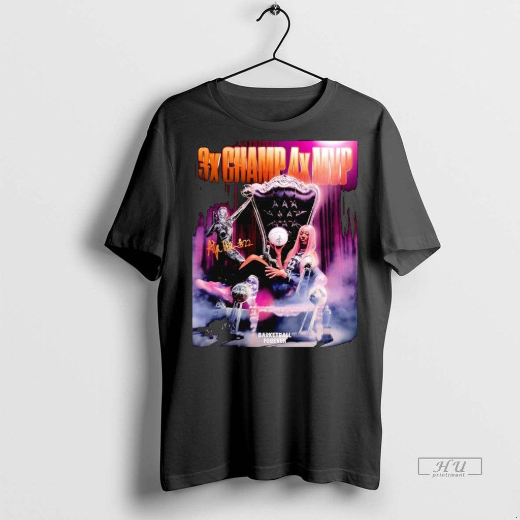 Officials Aja Wilson 3x Champions 4x Mvp Sweater - Adult & Kids T-Shirts, Sweatshirts & Hoodies apparel design preview 1
