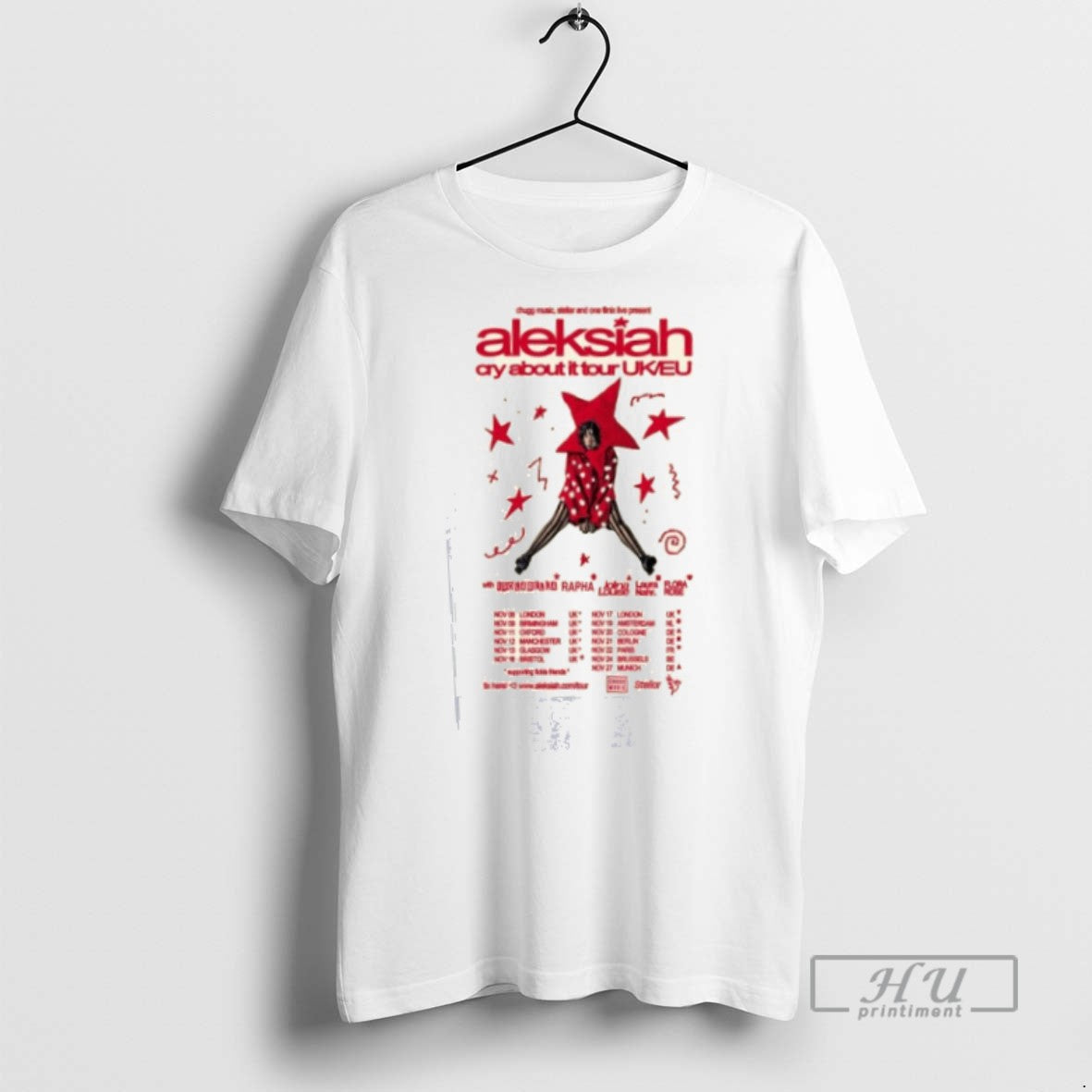 Officials Aleksiah Cry About It Uk Eu Tour 2025 - Adult & Kids T-Shirts, Sweatshirts & Hoodies apparel design preview 1