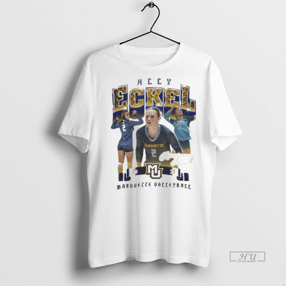 Officials Allyson Eckel Marquette Volleyball - Adult & Kids T-Shirts, Sweatshirts & Hoodies apparel design preview 1