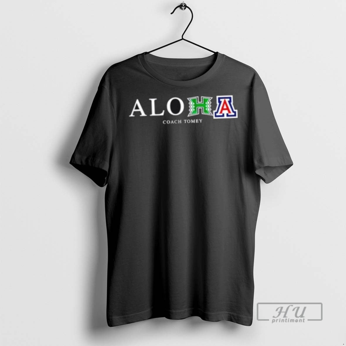 Officials Aloha Coach Tomey Hawaii University X - Adult & Kids T-Shirts, Sweatshirts & Hoodies apparel design preview 1