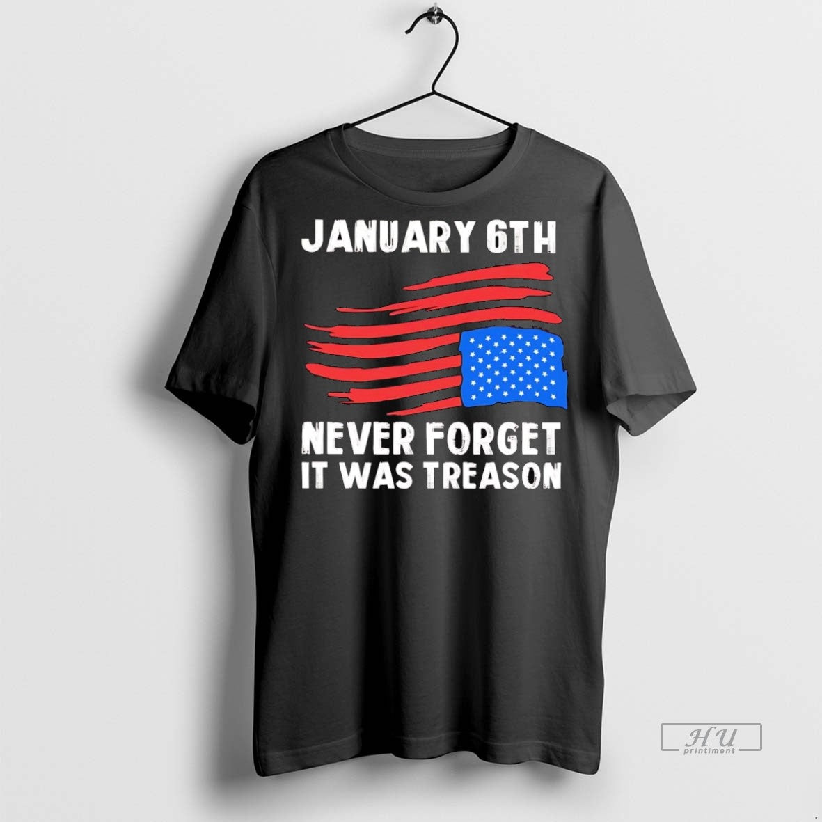 Officials American Flag Upside Down January 6th Never - Adult & Kids T-Shirts, Sweatshirts & Hoodies apparel design preview 1