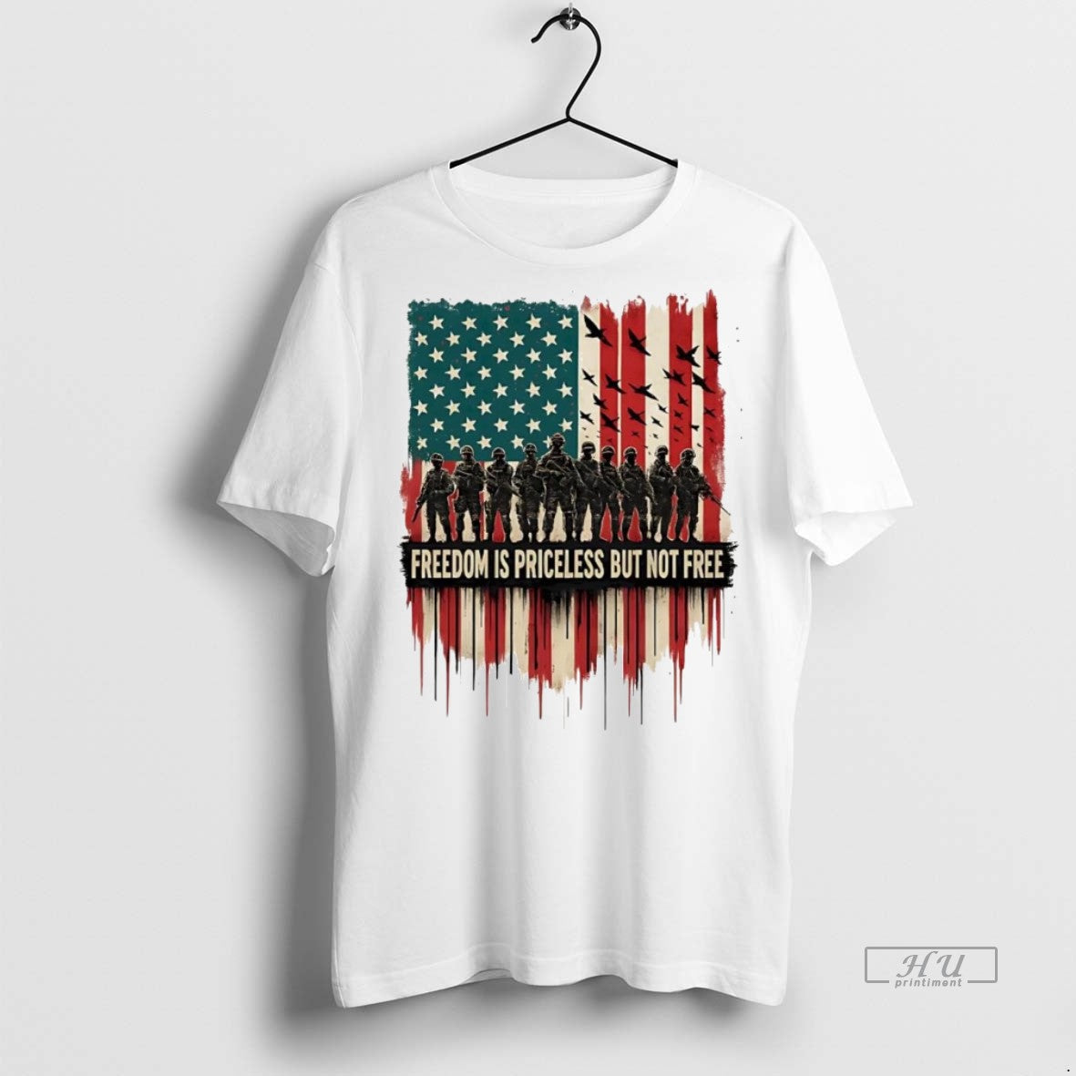Officials American Veteran Freedom Is Priceless But - Adult & Kids T-Shirts, Sweatshirts & Hoodies apparel design preview 1