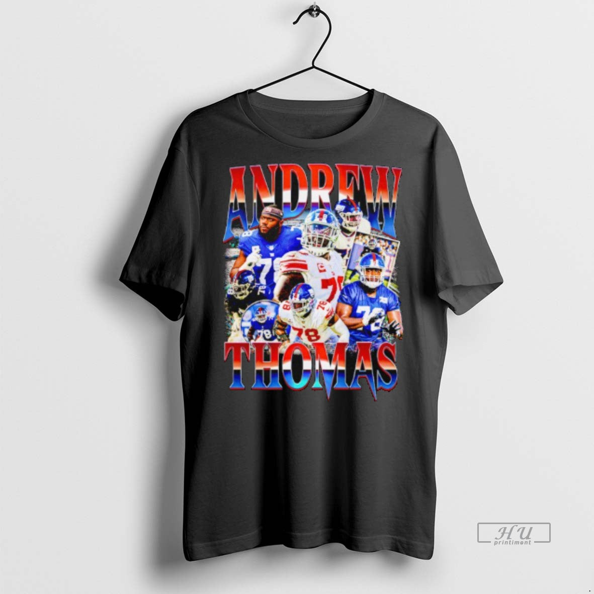 Officials Andrew Thomas New York Giants Retro Sweater - Adult & Kids T-Shirts, Sweatshirts & Hoodies apparel design preview 1