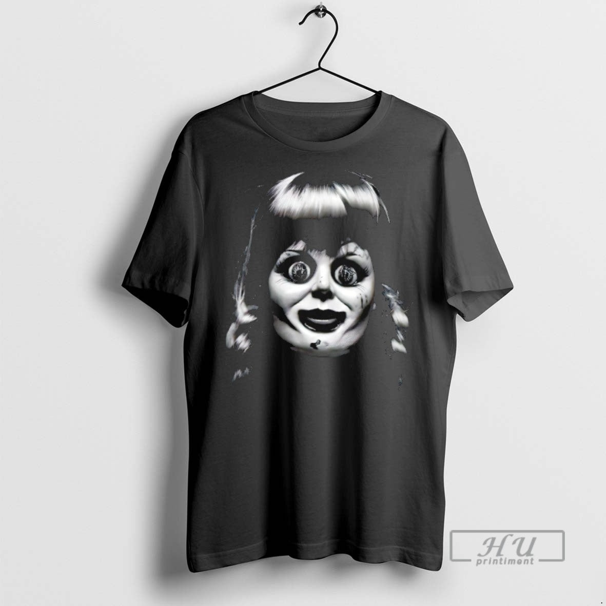 Officials Annabelle Horror Character Big Face - Adult & Kids T-Shirts, Sweatshirts & Hoodies apparel design preview 1
