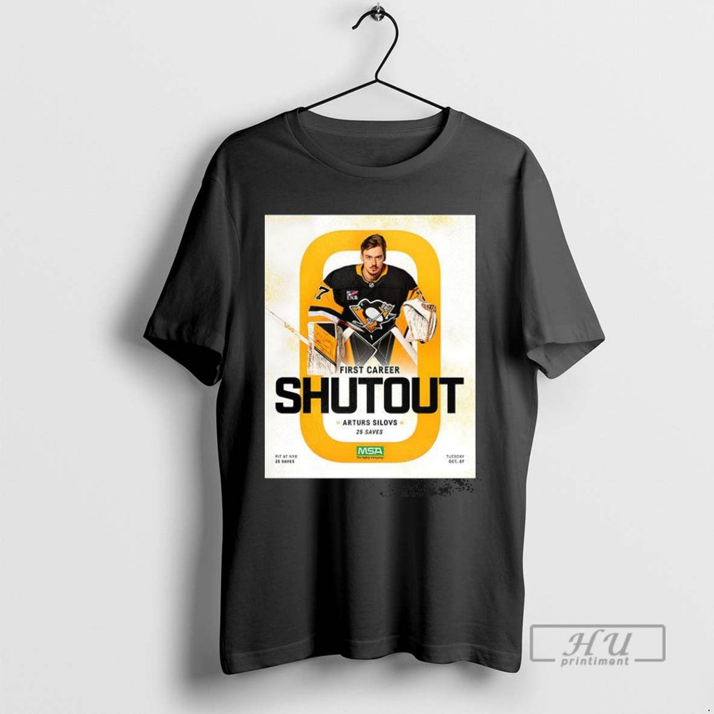 Officials Arturs Silovs Pittsburgh Penguins First - Adult & Kids T-Shirts, Sweatshirts & Hoodies apparel design preview 1