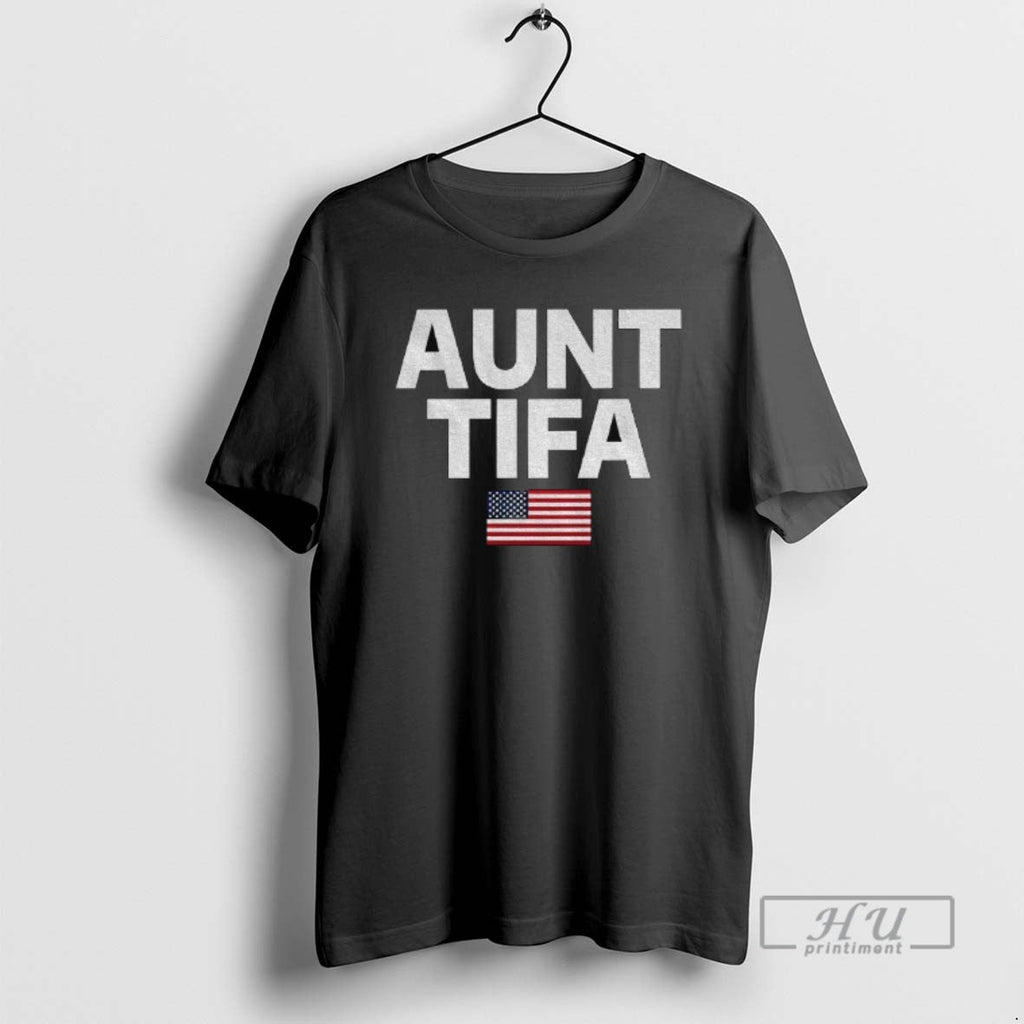 Officials Aunt Tifa American Flag Political - Adult & Kids T-Shirts, Sweatshirts & Hoodies apparel design preview 1