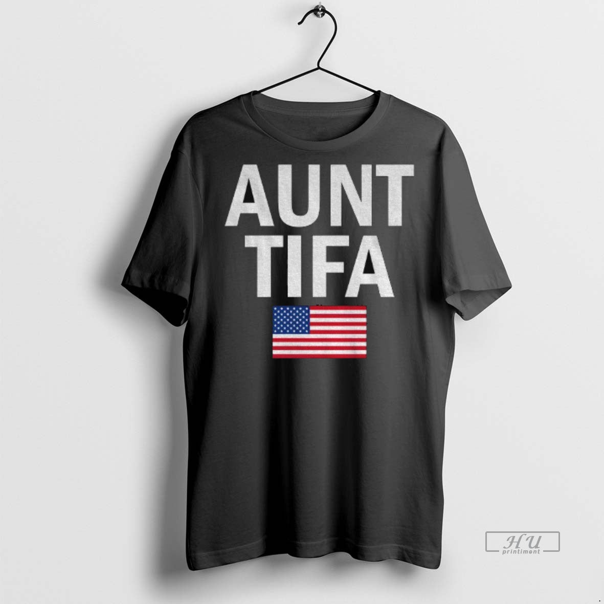 Officials Aunt Tifa Fight Fascists American Flag - Adult & Kids T-Shirts, Sweatshirts & Hoodies apparel design preview 1