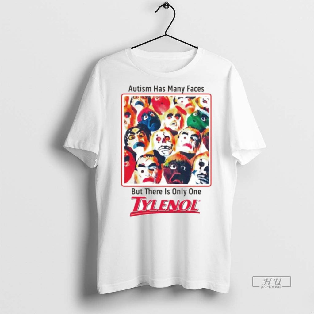 Officials Autism Has Many Faces But There Is Only One - Adult & Kids T-Shirts, Sweatshirts & Hoodies apparel design preview 1