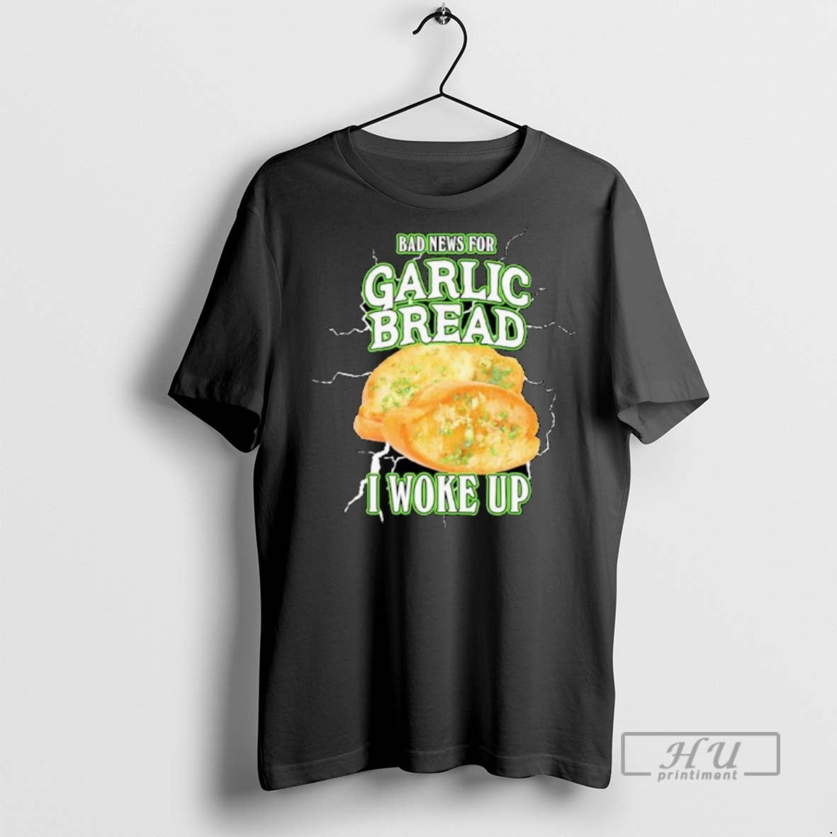 Officials Bad News For Garlic Bread I Woke Up - Adult & Kids T-Shirts, Sweatshirts & Hoodies apparel design preview 1