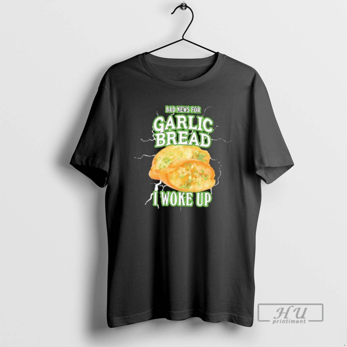 Officials Bad News For Garlic Bread I Woke Up - Adult & Kids T-Shirts, Sweatshirts & Hoodies apparel design preview 1