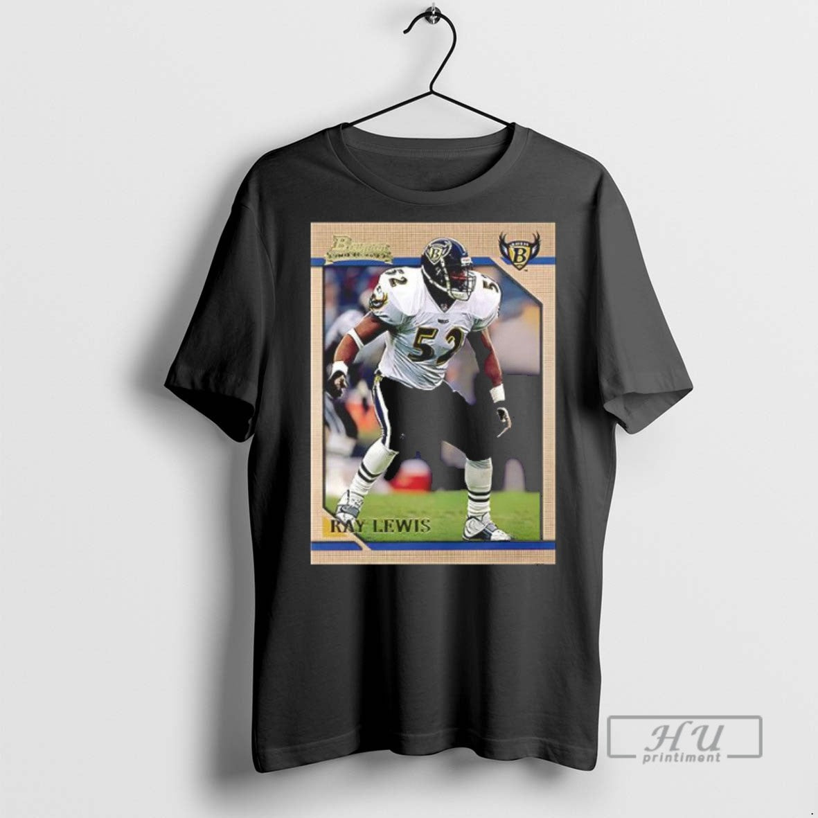 Officials Baltimore Ravens Ray Lewis Trading Card - Adult & Kids T-Shirts, Sweatshirts & Hoodies apparel design preview 1