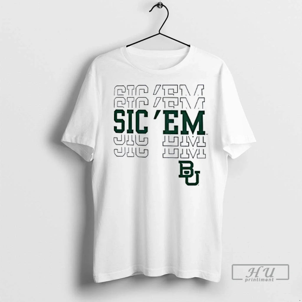 Officials Baylor Bears Ivory Sic Em - Adult & Kids T-Shirts, Sweatshirts & Hoodies apparel design preview 1