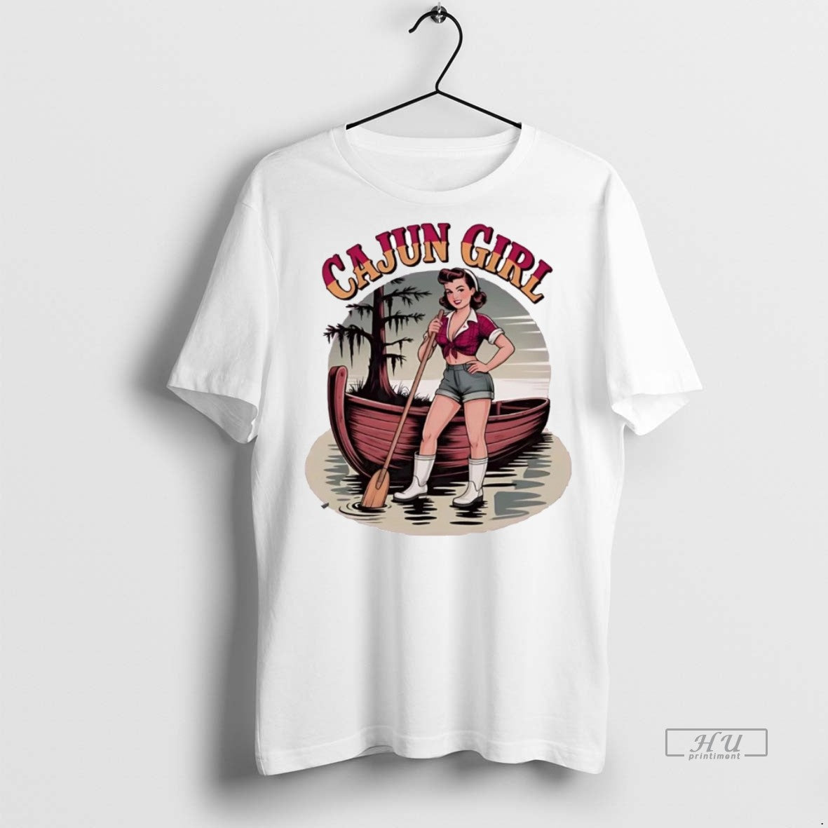 Officials Bayou Cajun Girl Pinup Sweater - Adult & Kids T-Shirts, Sweatshirts & Hoodies apparel design preview 1