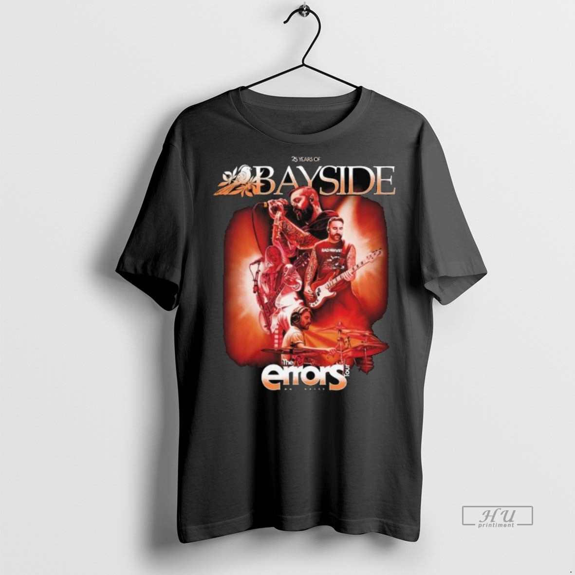 Officials Bayside Errors Tour 2025 Long Sleve Sweater - Adult & Kids T-Shirts, Sweatshirts & Hoodies apparel design preview 1