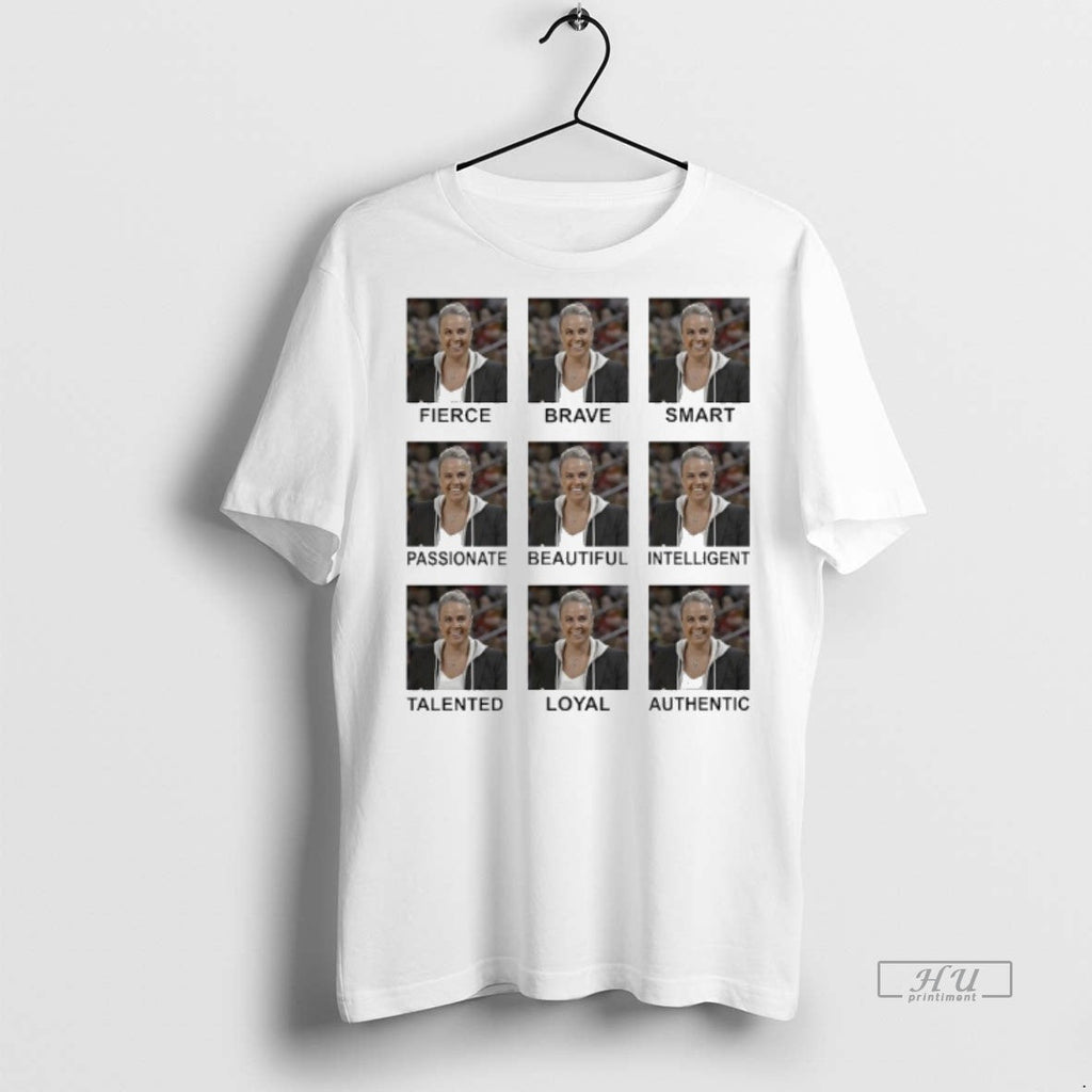Officials Becky Hammon Fierce Brave Smart Passionate - Adult & Kids T-Shirts, Sweatshirts & Hoodies apparel design preview 1