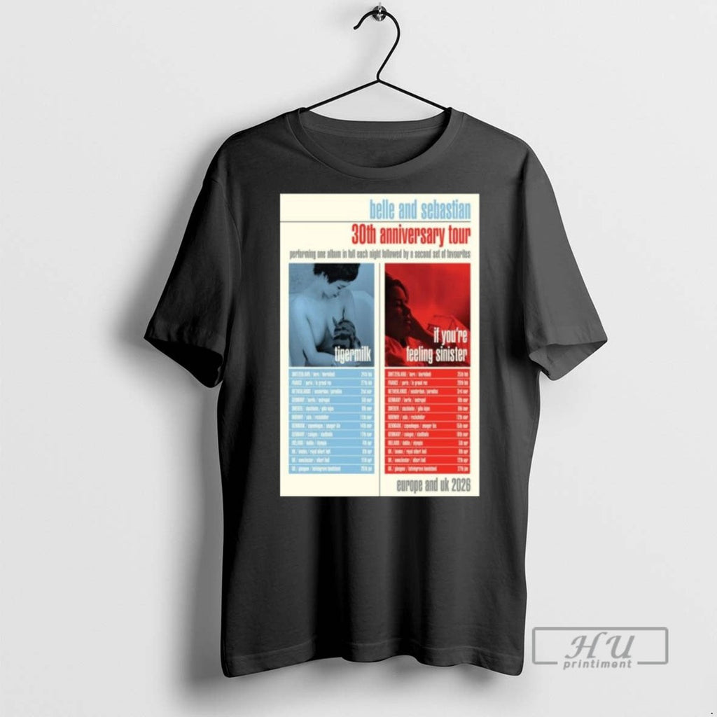Officials Belle And Sebastian 30th Anniversary Tour - Adult & Kids T-Shirts, Sweatshirts & Hoodies apparel design preview 1