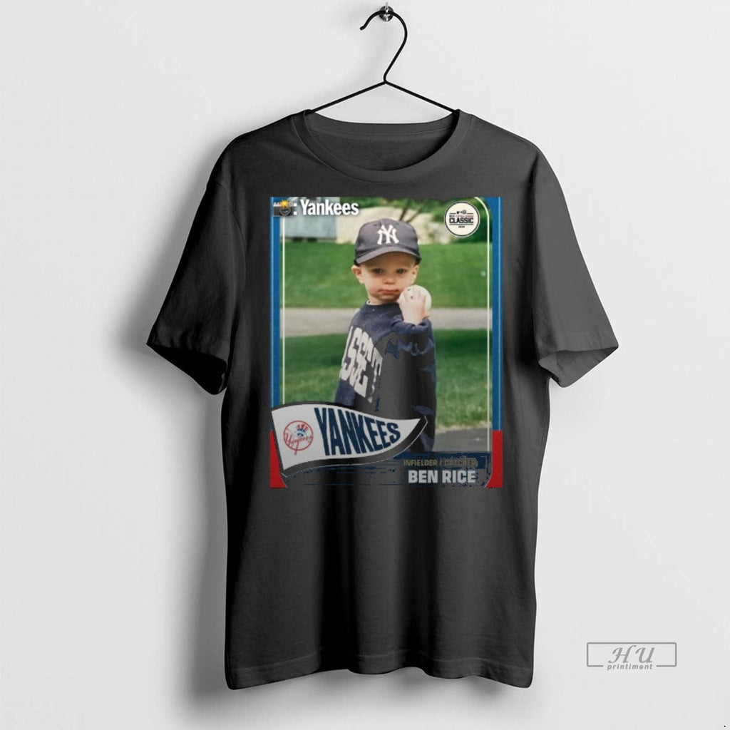 Officials Ben Rice Infielder Catcher New York Yankees - Adult & Kids T-Shirts, Sweatshirts & Hoodies apparel design preview 1