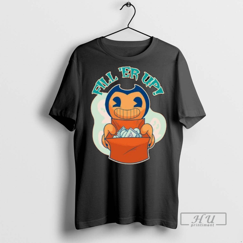 Officials Bendy Fill Er Up Halloween Ornaments - Adult & Kids T-Shirts, Sweatshirts & Hoodies apparel design preview 1