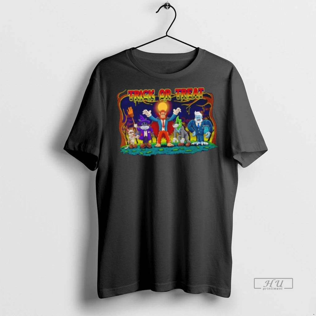 Officials Bennie And Crew Trick Or Treat Halloween - Adult & Kids T-Shirts, Sweatshirts & Hoodies apparel design preview 1