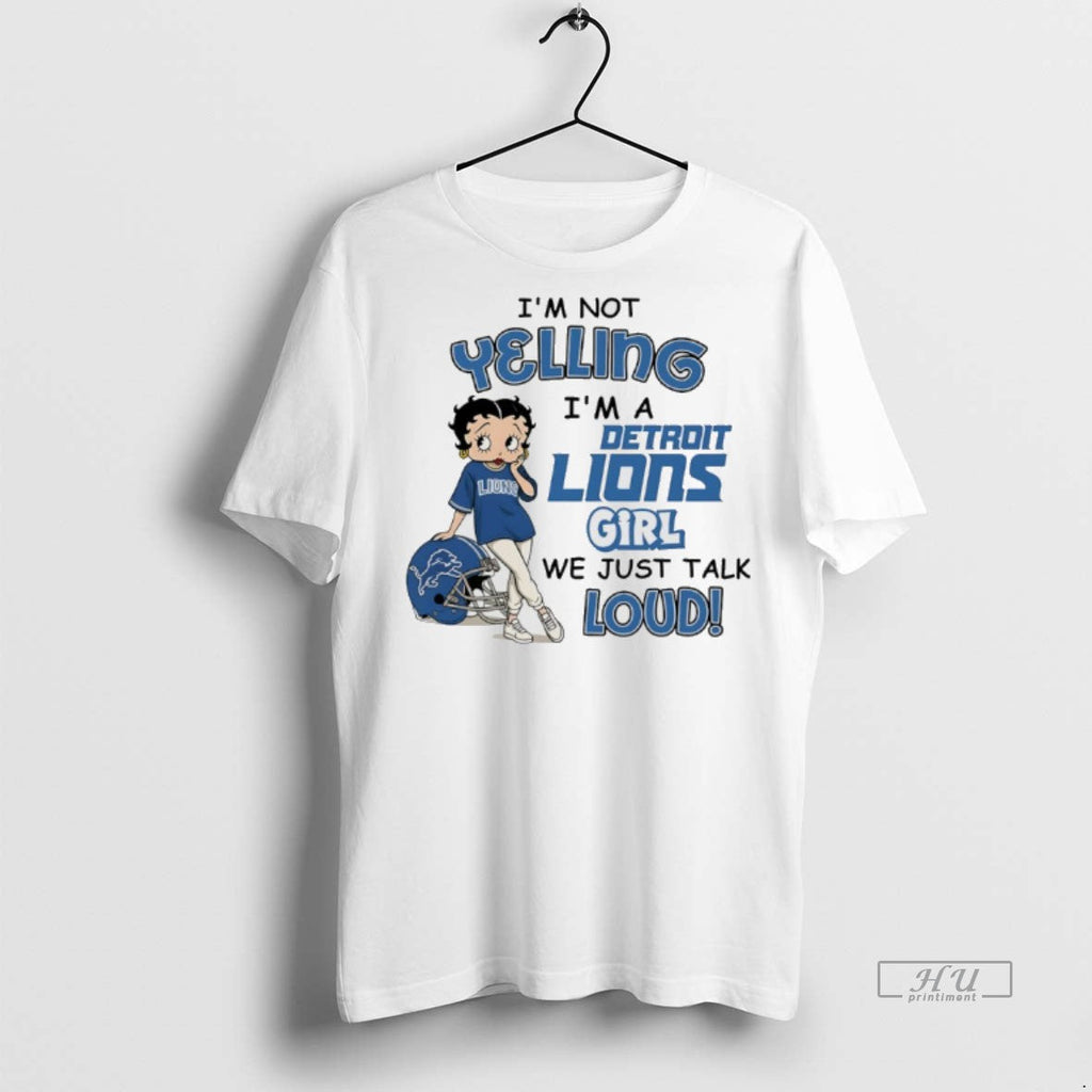 Officials Betty Boop Im Not Yelling A Detroit Tigers - Adult & Kids T-Shirts, Sweatshirts & Hoodies apparel design preview 1