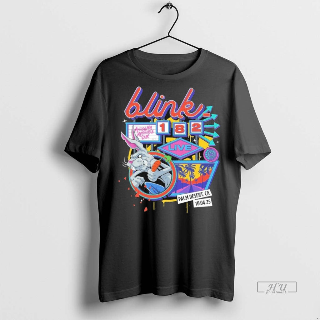 Officials Blink 182 Palm Desert Ca October 4 2025 - Adult & Kids T-Shirts, Sweatshirts & Hoodies apparel design preview 1