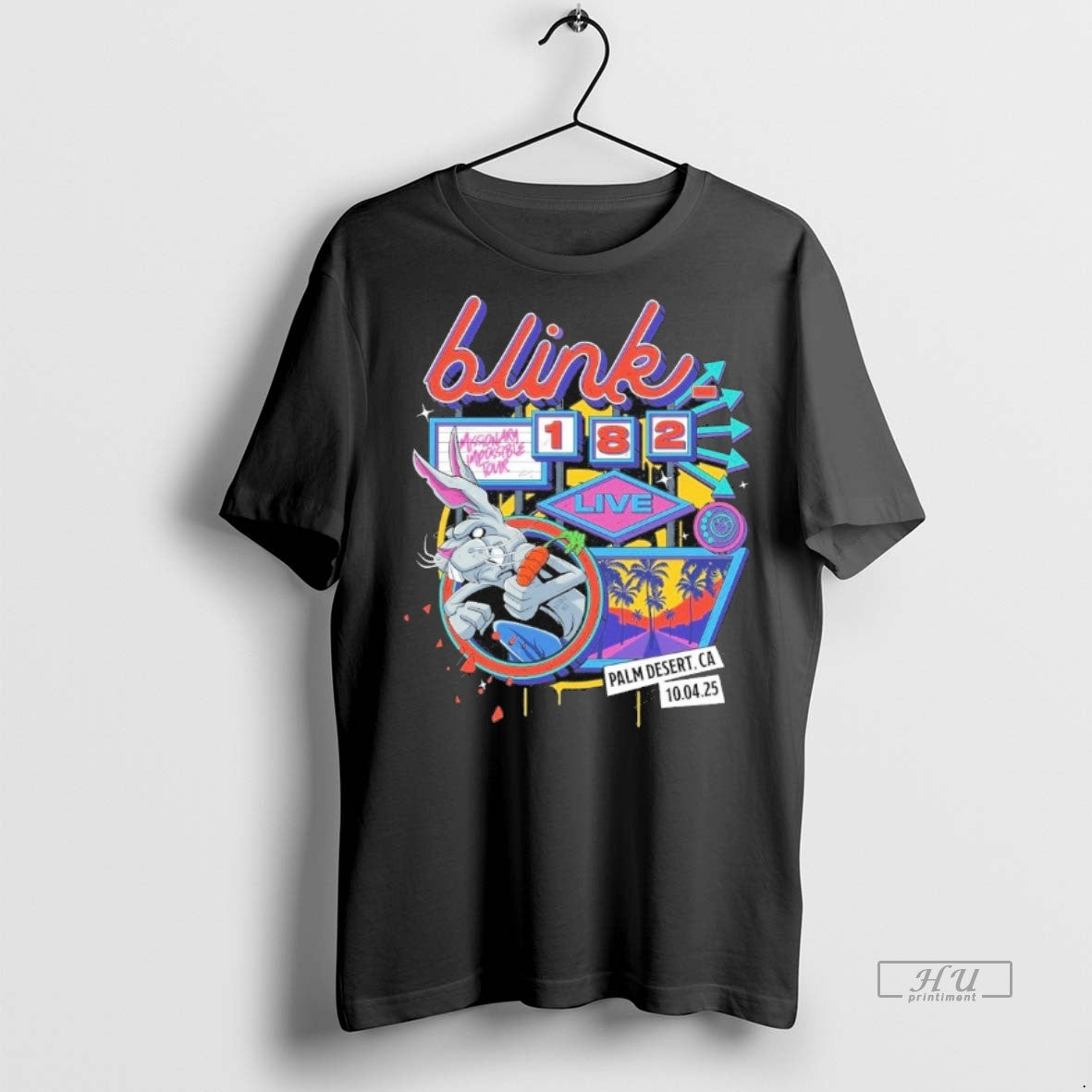 Officials Blink 182 Palm Desert Ca October 4 2025 - Adult & Kids T-Shirts, Sweatshirts & Hoodies apparel design preview 1