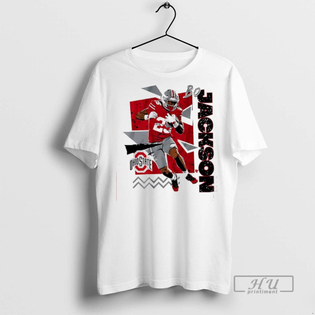 Officials Bo Jackson 90s Style Ohio State Football - Adult & Kids T-Shirts, Sweatshirts & Hoodies apparel design preview 1