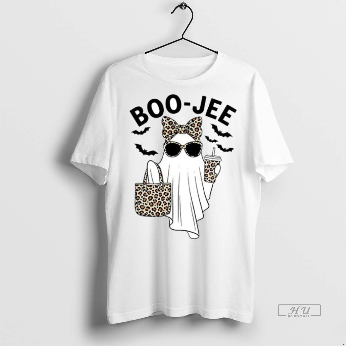Officials Boo Jee Leopard Halloween Ceramic And - Adult & Kids T-Shirts, Sweatshirts & Hoodies apparel design preview 1