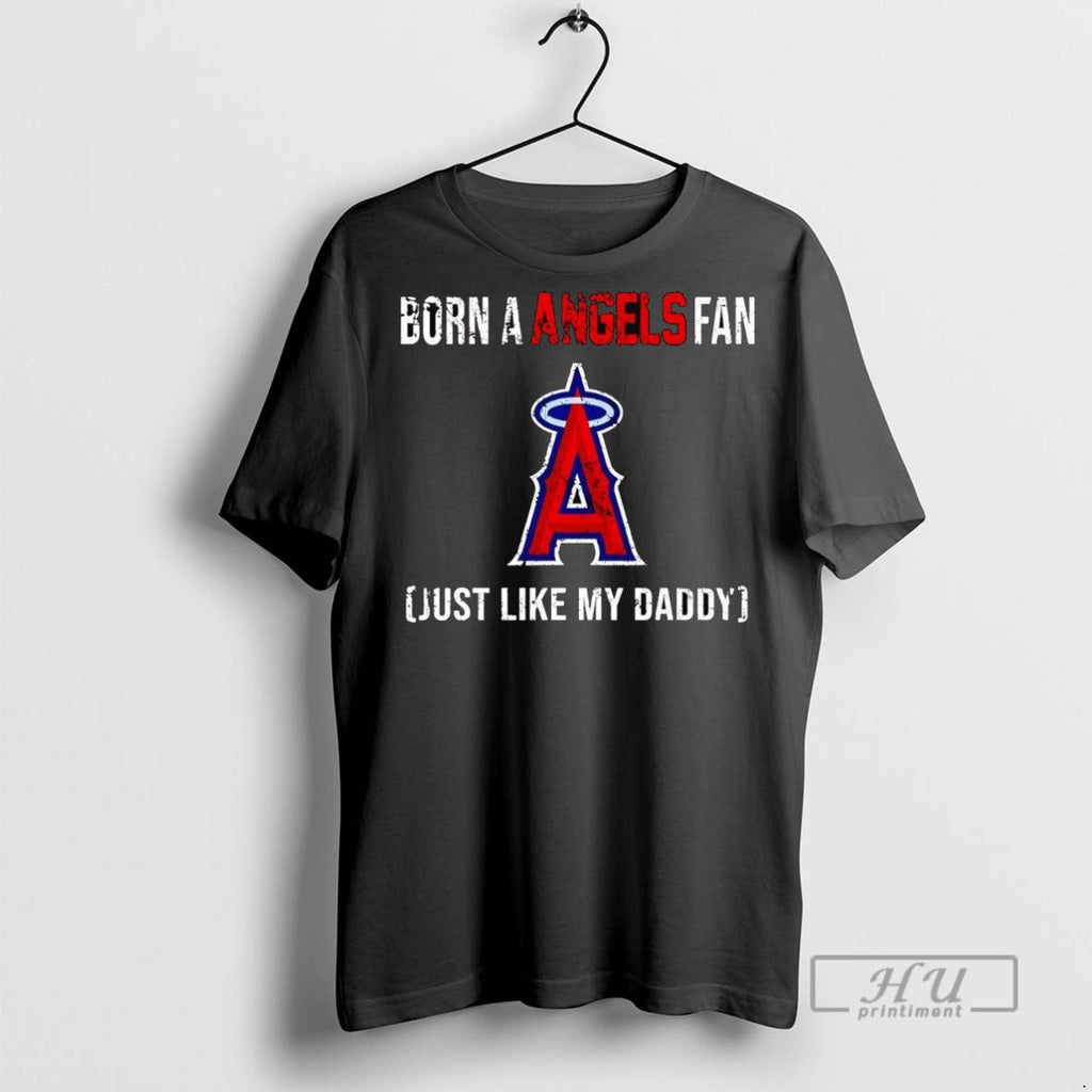 Officials Born A Los Angeles Angels Fan Just Like My - Adult & Kids T-Shirts, Sweatshirts & Hoodies apparel design preview 1